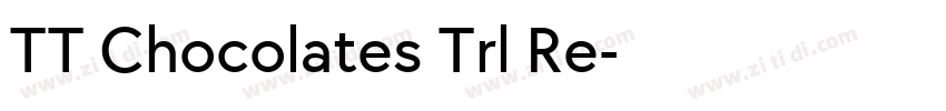 TT Chocolates Trl Re字体转换